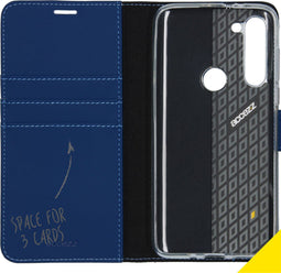 Accezz Motorola Moto G8 Power - Wallet Softcase Bookcase - 3 pashouders - Blauw