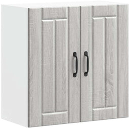 vidaXL - Keukenwandkast - Lucca - bewerkt - hout - grijs - sonoma - eikenkleur