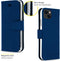Accezz Hoesje Geschikt voor iPhone 13 Mini Hoesje Met Pasjeshouder - Accezz Wallet Softcase Bookcase - Donkerblauw