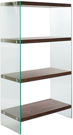 Planken DKD Home Decor 80 x 40 x 150 cm Kristal Walnoot Donkerbruin Hout MDF