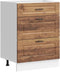 vidaXL - Keuken - onderkast - Porto - bewerkt - hout - oud - houtkleurig