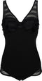 After Eden FENNE - Body - Semi padded streep mesh - Zwart - Maat 85D