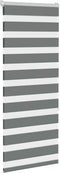 vidaXL - Zebra - rolgordijn - 60x150 - cm - stofbreedte - donkergrijs - 55,9 - cm