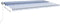 vidaXL - Luifel - automatisch - met - LED - en - windsensor - 600x300 - cm - blauw - wit