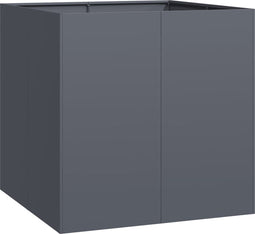 vidaXL - Plantenbak - 80x80x80 - cm - staal - antracietkleurig