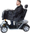 Poncho Deluxe voor scootmobiel met venster Blauw
