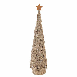 PTMD Kunstkerstboom Kaidi - 25x25x98 cm - Zeegras - Naturel