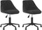 vidaXL - Eetkamerstoelen - draaibaar - 2 - st - fluweel - zwart