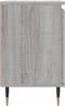 vidaXL - Nachtkastje - 40x30x50 - cm - bewerkt - hout - grijs - sonoma - eikenkleurig