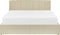DREUX - Bed met opbergruimte - Beige - 160 x 200 cm - Polyester