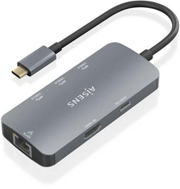 Aisens ASUC-6P019-GR - USB 3.2 Gen 1 Type-C Hub - 100W Power Delivery - Grijs