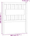 vidaXL - Hoofdbord - 80,5x4x100 - cm - massief - grenenhout - honingbruin