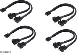 Akasa PWM fan splitter bundle, 4/pack