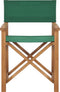 vidaXL - Regisseursstoelen - inklapbaar - 2 - st - massief - teakhout - groen