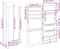 vidaXL - Sieradenkast - met - spiegel - wandgemonteerd - 37,5x10x90 - cm