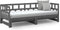 vidaXL - Slaapbank - uitschuifbaar - massief - grenenhout - grijs - 2x(90x200) - cm