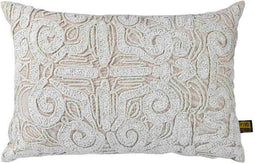 PTMD Sierkussen Lukah - 60x10x40 cm - Katoen - Creme