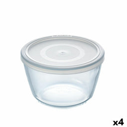 Ronde Lunchtrommel met Deksel Pyrex Cook & Freeze 1,1 L 15 x 15 x 10 cm Transparant Siliconen Gla...