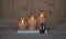 Anna's Collection - Stompkaars rustiek wax bewegende vlam oplaadbaa...