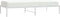 vidaXL - Bedframe - metaal - wit - 90x190 - cm