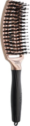 Olivia Garden Borstel Fingerbrush Iconic Boar & Nylon Bronze 1Stuks