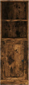vidaXL - Hoge - kast - 36x35,5x103,5 - cm - bewerkt - hout - gerookt - eikenkleurig