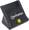 Manhattan 102025 - USB-Smartcard/SIM Chipkaartlezer - Veilige gegevensoverdracht - Zwart