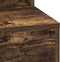 vidaXL - Kaptafel - met - LED - Verlichting - - - Gerookt - Eiken - 79x41x135 - cm