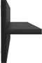 vidaXL - Wandschappen - 2 - st - 60x11,5x18 - cm - bewerkt - hout - hoogglans - zwart