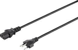 Sygonix SY-5042720 Apparaat (koud) Aansluitkabel Zwart 2.00 m