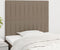 vidaXL - Hoofdborden - 2 - st - 80x5x78/88 - cm - stof - taupe