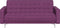 ABERDEEN - Slaapbank 3-zits - Paars - Polyester