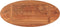 vidaXL - Tafelblad - ovaal - 80x40x2,5 - cm - massief - acaciahout