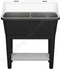 Elho Noa Kweektafel 80 - Kweekbak op Poten met Deksel - Waterreservoir Ø 78.5 x H 34.2 cm - Living black