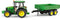 Bruder 2108 John Deere 5115 M - Tractor 1:16 - Kieptrailer - Groen Zwart Geel