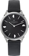 Pierre Cardin Pigalle Half Moon CPI.2010 Horloge - Leer - Zwart - Ø 40 mm