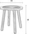 Zuiver Dendron Bijzettafel Rond 43 cm Mangohout - Bruin