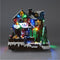 Kerstdorp huis - bewegend - LED verlichting - muziek - 25 cm - poliresin
