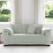 vidaXL - Loveseat - bank - 140 - cm - fluweel - lichtgrijs
