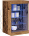 vidaXL - Sideboard - met - LED - Verlichting - Oude - Hout - 41x37x67 - cm