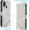 iMoshion Hoesje Geschikt voor Samsung Galaxy A21s Hoesje Met Pasjeshouder - iMoshion Design Softcase Bookcase - Wit / Meerkleurig / Goud / White Graphic