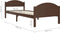 vidaXL - Bedframe - massief - grenenhout - donkerbruin - 90x200 - cm