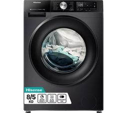 Hisense WD3S8043BB3 - Was-droogcombinatie - 8 kg wassen - 5 kg drogen - 1400 tpm - Stoomfunctie - Zwart - Energieklasse D