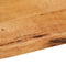 vidaXL - Tafelblad - met - natuurlijke - rand - 40x40x2,5 - cm - massief - mangohout