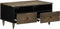 vidaXL - Salontafel - 80x54x40 - cm - massief - mangohout - lichtgrijs