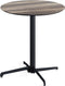 X Cross Terrastafel Zwart Frame + Tropical Wood HPL 70 cm - Essentials 110031270 - Horeca & Professioneel