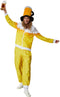 dressforfun - dameskostuum Bier joggingpak - jack en broek met Bier-print - kleur geel/wit - maat L