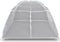 vidaXL Tent 200x180x150 cm glasvezel wit