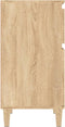 vidaXL - Nachtkastje - 40x35x70 - cm - sonoma - eikenkleurig