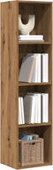 vidaXL - Boekenkast/tv-meubel - 36x30x143cm - bewerkt - hout - artisanaal - eiken